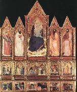 GIOVANNI DA MILANO Polyptych with Madonna and Saints